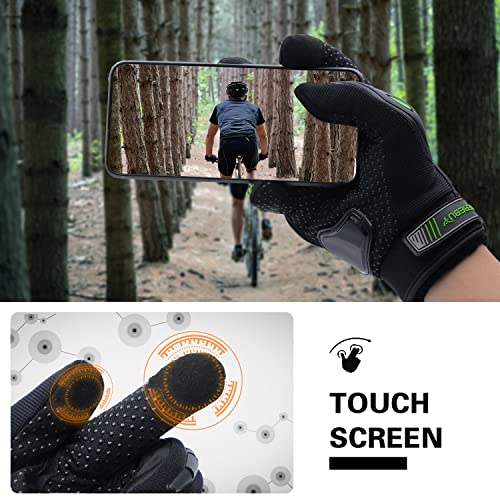 Motorcycle Gloves Touch Screen Full Finger Riding Gloves Knuckle Protection for Men and Women for Dirt Riding