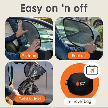 Baby Car Mirror & Window Shade Bundle (3 Count)