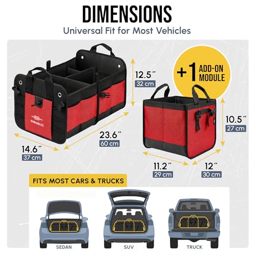 Large Car Trunk Organizer