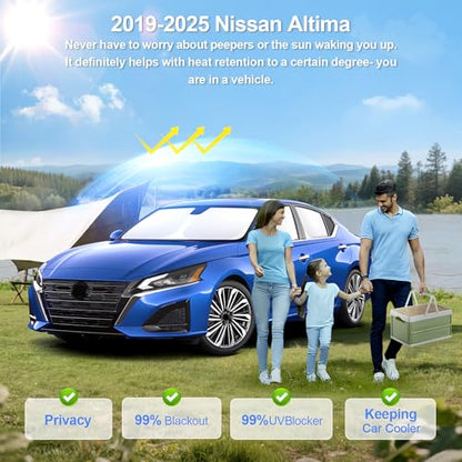 6pcs Car Window Shades for Nissan Altima 2019 (6 Count)