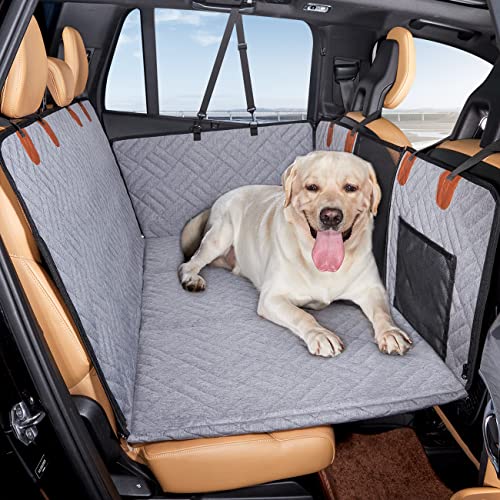 Hard Bottom Dog Car Seat Cover for Back Seat