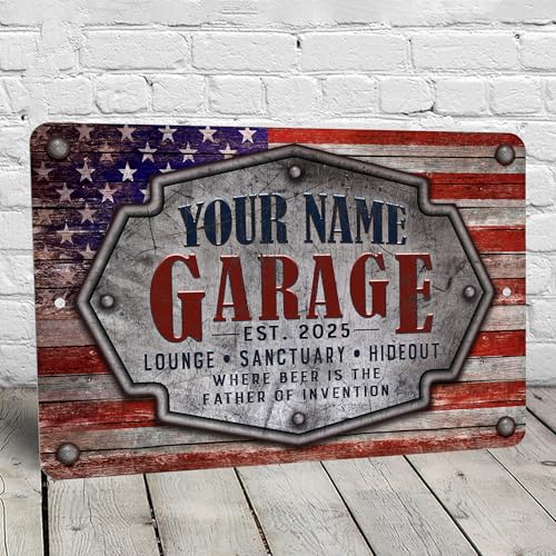 Garage Sign Personalized