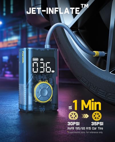 X9 Pro Portable 1Min Fast Tire Inflator for Compact Car (150 Count)