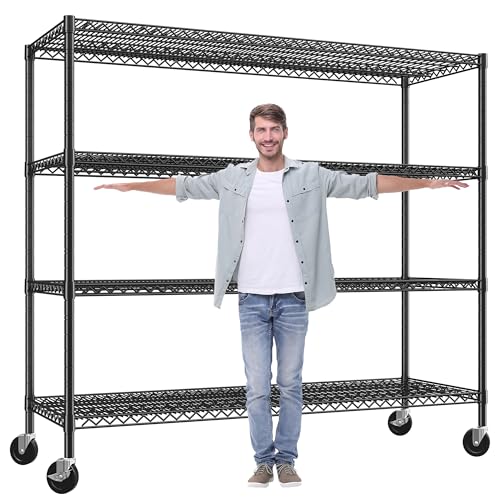 4 Tier Heavy Duty Metal Shelving Unit