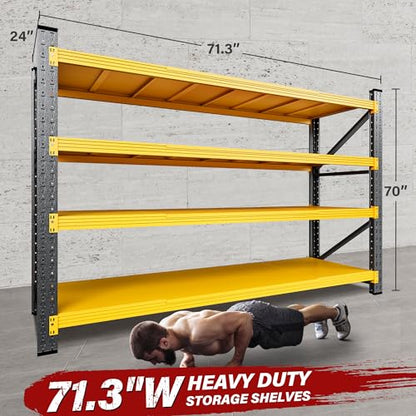 71.3" Wide Heavy Duty Garage Shelving Units