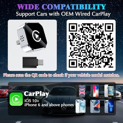 2026 Wireless CarPlay Adapter Upgrade Wired CarPlay to Wireless