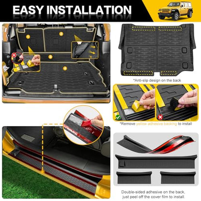 Cargo Mats with Door Sill Guards for 2021