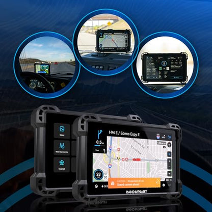 RANDTAB7 7 inch GPS Truck Navigator with Industry's Best Custom Trucking Routes