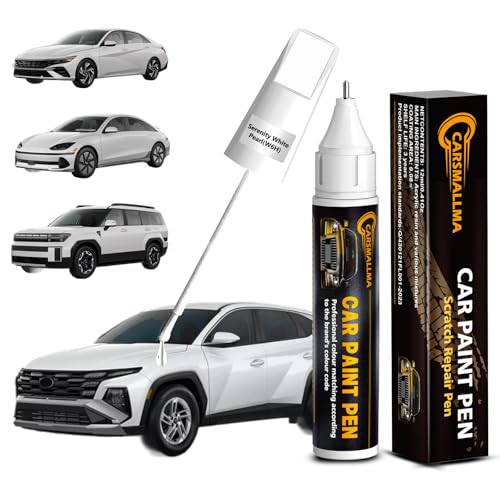 W6H Serenity White Pearl Car Touch Up Paint for Hyundai