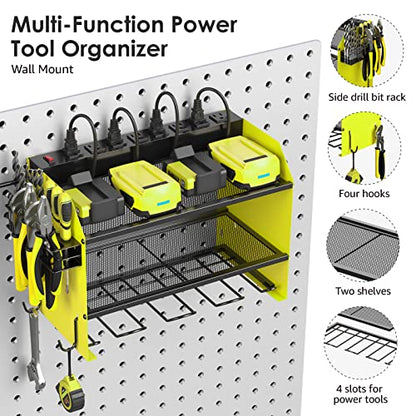 Wall Mount Modular Tool Charging Organizer (15.8 Count)