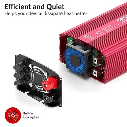 500W Pure Sine Wave Power Inverter