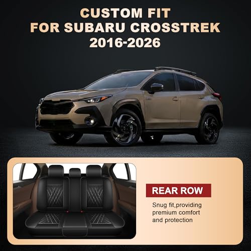 2 Front Car Seat Covers for Subaru Crosstrek 2016