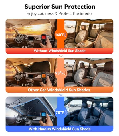 Vinyl Coating Heat Shield] Windshield Sun Shade Umbrella Custom for Kia NIRO