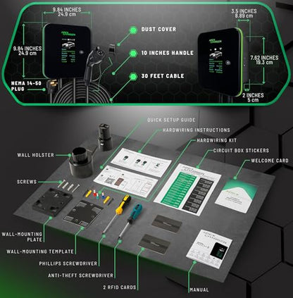 MACH 2 Fast Level 2 EV Charger 48 amp Garage