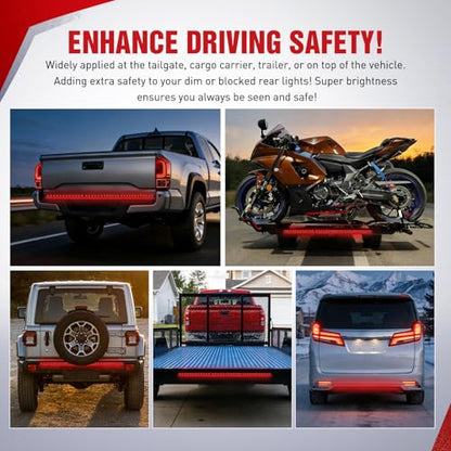48” 49” LED Tailgate Light Strip 90 LED Red