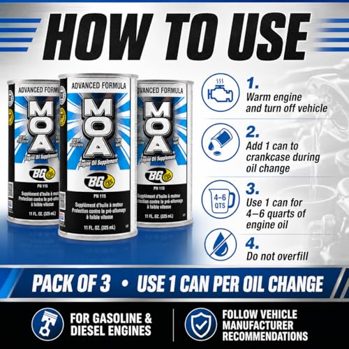 BG Advanced Formula MOA PN 115 Motor Oil Additive (33 Fl Oz)