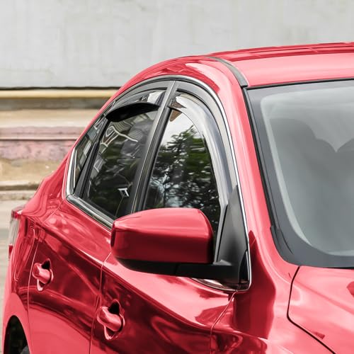 in Channel Extra Durable Rain Guards for Nissan Sentra 2013 (4 Count)