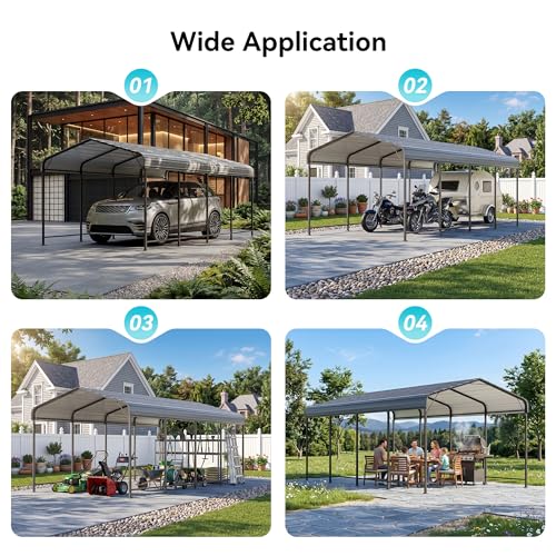 10x20 FT Heavy Duty Metal Carport