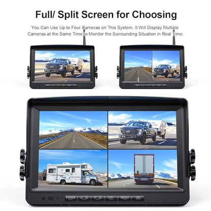 HD 1080P 9" Wireless Backup Camera System