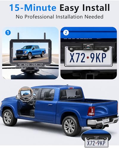 1080P HD 7 Inch Wireless Backup Camera