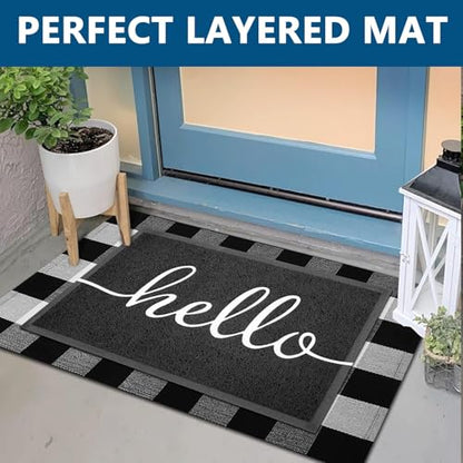Door Mat Outside Inside Hello Doormat