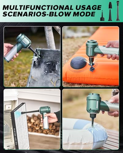 Handheld Car Vacuum Cordless Portable 17000PA HL133 Olive Green