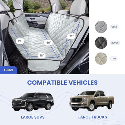 Heavy Duty Rear Seat Cover for Dogs