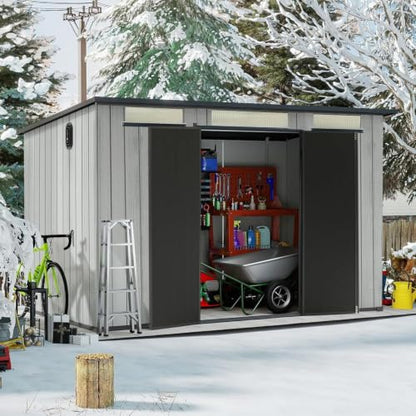 Domi 6.2X11FT Resin Outdoor Storage Shed