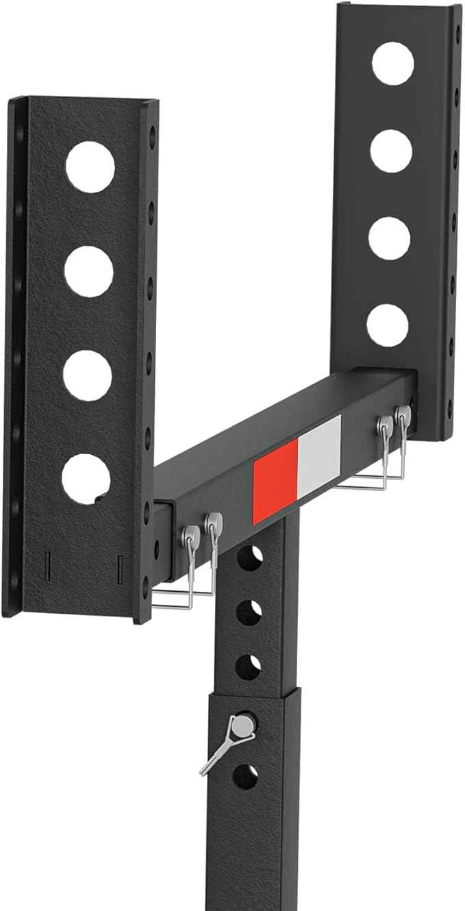 Truck Bed Extender Hitch Mount, 2 in 1 Design Foldable Kayak Hitch Extender, 800 lbs Load Capacity Tailgate Hitch Extendsion for Pickup Trucks & SUVs for Kayak Ladder, Canoe, Pipes, Lumber Rack