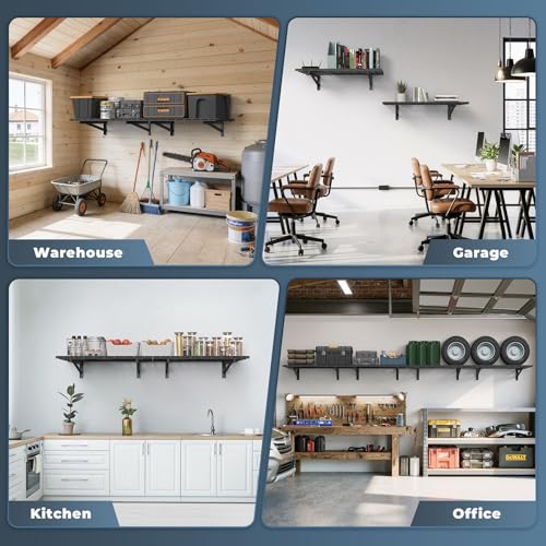 2 Pack Wall Mounted Garage Shelving