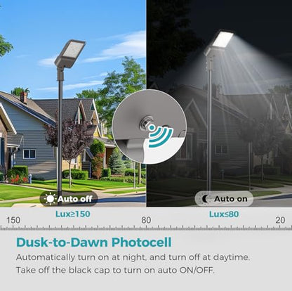 180W Parking Lot Light 32400LM LED Street Lights Outdoor 3Pack