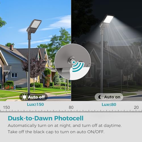 180W Parking Lot Light 32400LM LED Street Lights Outdoor 1Pack