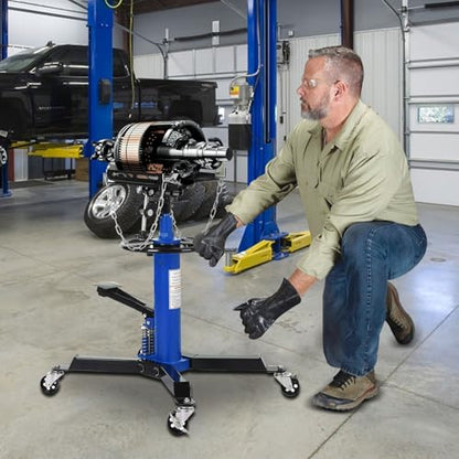 Dual Plunger Hydraulic Transmission Jack 1322lbs Capacity