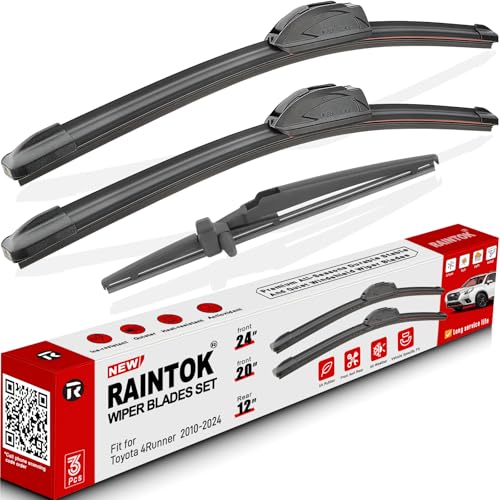 3 Pack Windshield Wiper Blades Replacement for Toyota 4Runner 2010