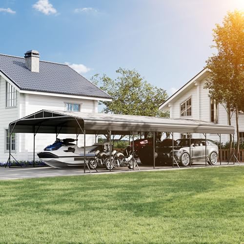 20'x40' Carport with Galvanized Steel Roof