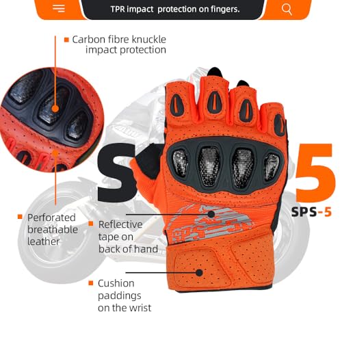 SPS 5 Unisex Touchscreen Road Racing Motorcycle MTB Sports Gloves Also fit BMX MX ATV Mountain Bike Bicycle Cycling Off