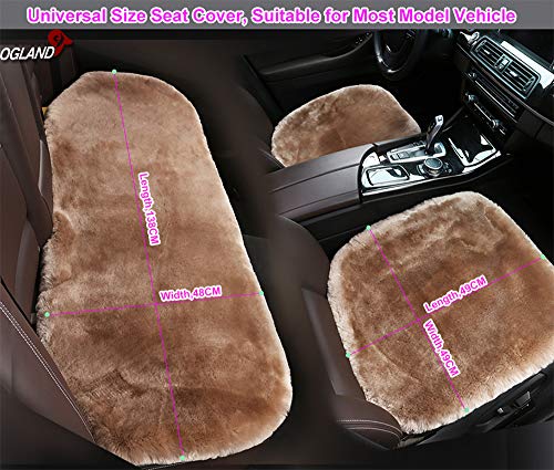 Genuine Sheepskin Car Seat Cover for Fuzzy Soft Fur Wool Cushion