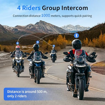 M1 S Air Motorcycle Bluetooth Headset with Music Sharing