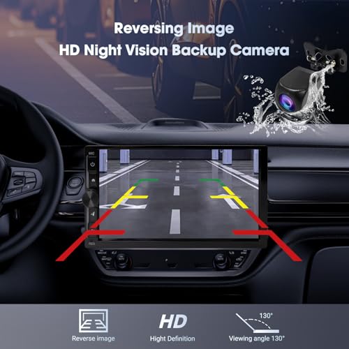 2 Din Car Radio with Wireless CarPlay & Android Auto