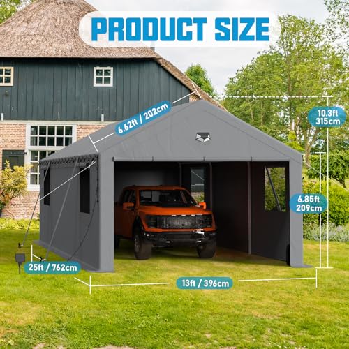 13x25 Heavy Duty Carport Canopy