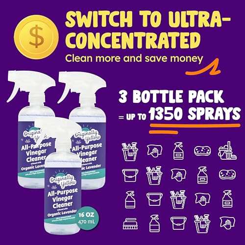 Lavender distilled white vinegar for cleaning purpose Spray (48 Fl Oz)