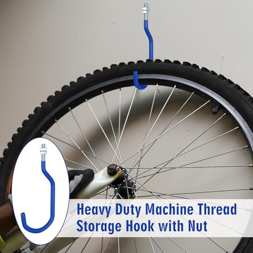 4 Pcs Machine Thread Bicycle Storage Hook (4 Count)