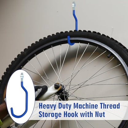 4 Pcs Machine Thread Bicycle Storage Hook (4 Count)