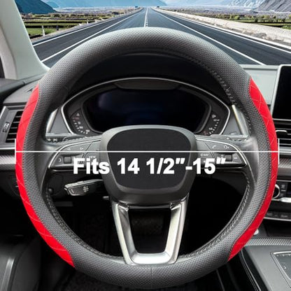 Nappa Leather Steering Wheel Cover