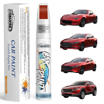 46V Soul Red Crystal Metallic Tricoat Touch Up Paint for Mazda