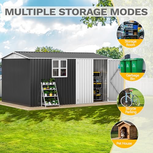 12x8 FT Outdoor Storage Shed