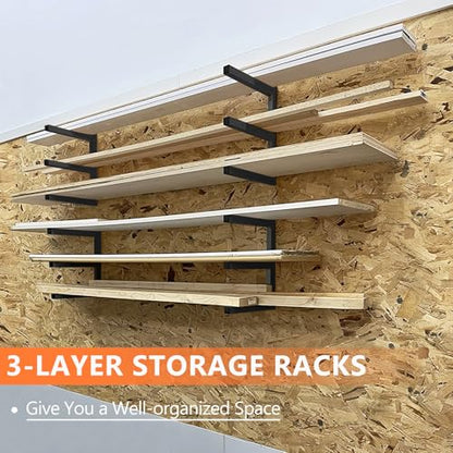 Wood Storage Racks with 3 Level