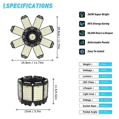 LED Garage Lights 4 Pack (4 Count)