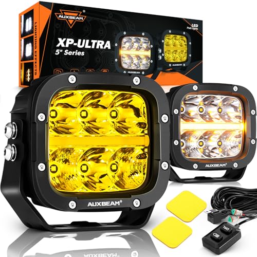 XP Ultra Series 5 Inch LED Offroad Lights Amber White LED Pods