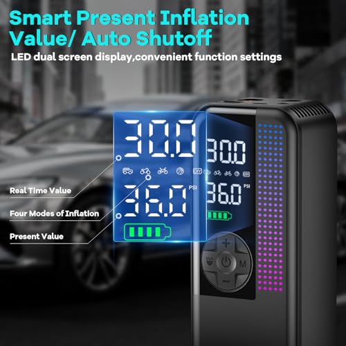 150PSI Portable Cordless Tire Inflator Air Compressor (24 Count)